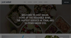 Desktop Screenshot of justsalad.com